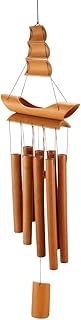 XIEHYA Campanillas De Viento Campana de Viento de Madera, Anillo Hecho a Mano, decoración del hogar, carillón de Viento, Adorno Colgante, Campana de Viento for Patio al Aire Libre para DecoracióN