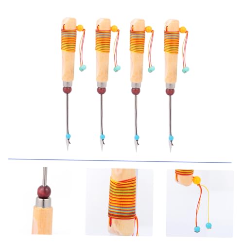 STOBAZA Tea Needle Cutters Set 4pcs Professional Tea Tools for Puer Tea Tea Needle for Leaf Extraction Ice Breaking