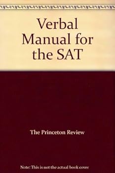 Paperback Verbal Manual for the SAT Book
