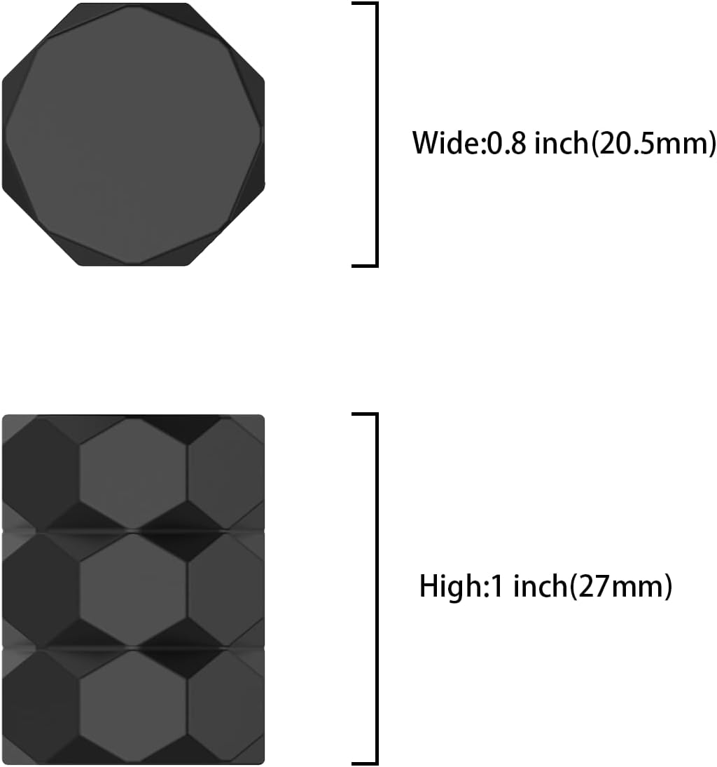 Asidrama 10 Pack Matte Black Kitchen Cabinet Knobs Dresser Knobs Cabinet Hardware Zinc for Dresser Drawers