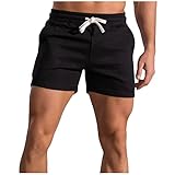 Saymany Chino Shorts Herren Kurze Hosen Herren Sommer Jogginghose Herren Kurz Cargo Short Herren Cargo Shorts Herren Kurze Arbeitshosen Herren Kurze Cargo Hosen Männer Kurze Hose Herren(5-Black,M)