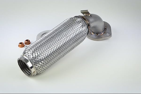 HJS 91 13 1577 Abgasrohr mit Befestigungsmaterial Hinten Kompatibel mit SMART FORTWO Coupe 451 1324900015 A1324900015