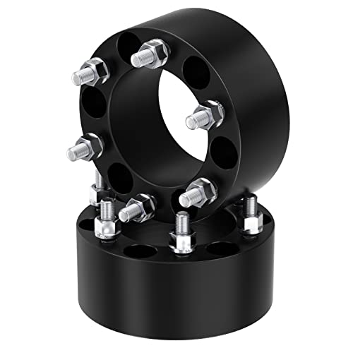 6x5.5 Wheel Spacers 3" (75mm) Bore 108mm with M14x1.5 Studs for Chevy Silverado Suburban Avalanche Express Tahoe Astro | GMC Sierra Savana Yukon Safari| Cadillac Escalade, 2PCS 6x139.7mm Wheel Adapter