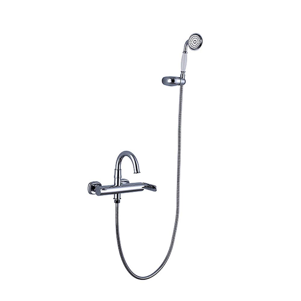 Robinet de baignoire fixé au mur en laiton durable contre calcaire