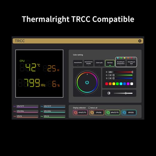 Image of Thermalright Phantom Spirit 120 Digital EVO CPU Air Cooler,7 Heat Pipes CPU Cooler,Dual 120mm PWM Fans,Magnetic Attraction-Digital Screen Top Cover,for AM4 /AM5 /LGA1700 /1851 /1150 /1151 /1200,PC Cooling