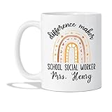 tazza in ceramica school social worker tazzine da caffè personalizzata mug ceramica ceramica mugs natale per uomo donna colazione 330ml