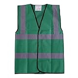 Green Hi Vis Hi Viz Safety Vests Waistcoats, Work Wear & Events, Bulk Discounts, Brook Hi Vis.