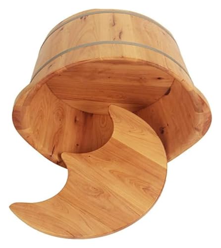 Tina de madera maciza para pies 42cm x 26cm miniatura 3
