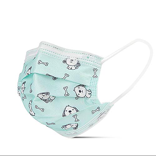 Crazy Deals Disposable Children Masks, Anti-Dust & Protective Kids' Cover Mask with Earloop, Breathable Mouth Cover , Pack of 50 (Blue-Puppy and Bones) Crazy Deals Disposable Children Masks, Anti-Dust & Protective Kids' Cover Mask with Earloop, Breathable Mouth Cover , Pack of 50 (Blue-Puppy and Bones)