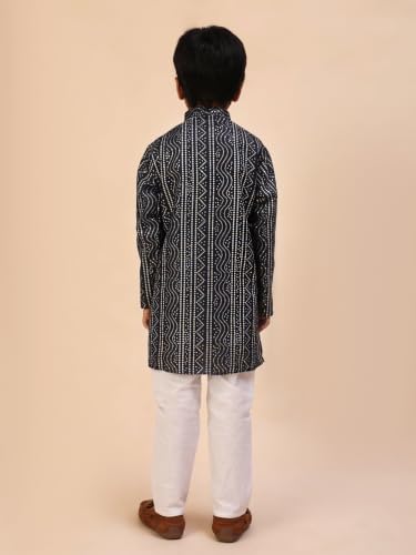 Image of Pro-Ethic Style Developer Kids Boys Kurta Pyjama Set, Festive, Ethnic Wear Set, Cotton, Striped Print (S-295)