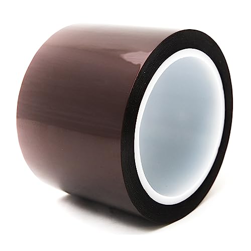 Image of Bertech High-Temperature Polyimide Masking Tape, 2 Mil Thick, 100 mm x 36 Yards - UL Recognized