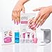 Gelish Soft Gel™ Intro Starter Kit – Full Coverage Press On Tips, LED Nail Lamp, Long-Lasting, Fast Application, No Chip, At-Home Gel Nails, Easy to Use (Short Round Kit)