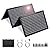 60W Solar Panel for Portable Power Station, Foldable Solar Panel with 12-18V DC Output/USB QC3.0/USB C, Portable Solar Panel(10 Changeable DC Adapters) Solar Panels for Camping, Home, Travel, Rv