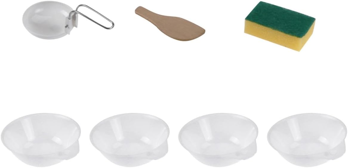Cabilock 7Pcs Portable Camping Bowl Set with Spoon and Utensils, PP Plastic Outdoor Tableware Kit for Hiking and Travel, Lightweight Mess Kit for Backpacking and Picnic