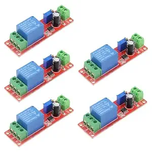XINGYHENG 5Pcs 12V NE555 0-10 Seconds Delay Timer Switch Module Constant Current Regulator Timer Delay Converter for Automotive Control System Electrical Equipment