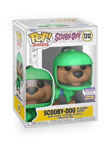 Epic Collectibles Pop Animation: Scooby Doo - Scooby Doo in Scuba Outfit Limited Edition Exclusive Vinyl Figure Included with Box Protector Compatible for Funko
