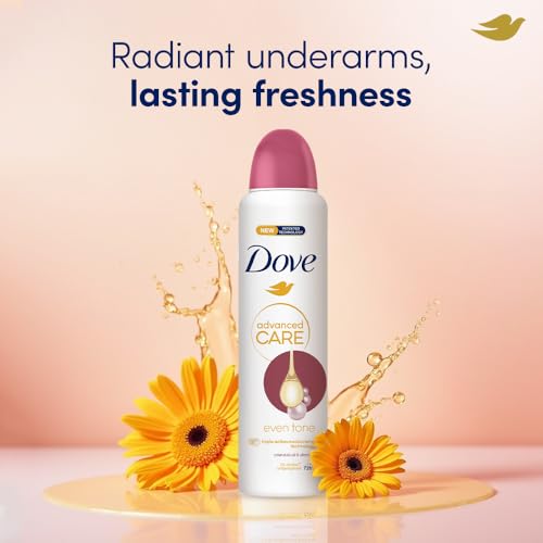 Image of Dove for Women Advanced Care Deodorant Even Tone | 72H Freshness | 0% Alcohol | Triple Moisturising Formula |250 ML