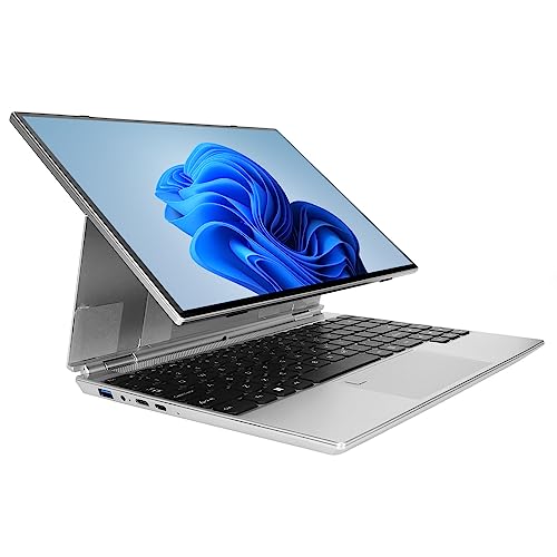 14-Zoll-Laptop-Touchscreen, 16 GB DDR4-RAM-Notebook mit N5105-Prozessor, 1920 X 1200P-Display, Fingerabdruckleser, Kühlkörperhalterung, HDMI, Webcam, WLAN, Bluetooth (16 GB + 1 TB EU-Stecker)