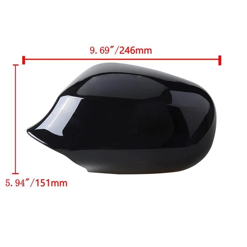 Coques rétroviseur BMW E90 E91 LCI 2009-2012 noir brillant 51167135097 - 3