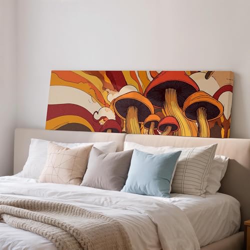Tableau champignon panoramique pour raviver une décoration murale de cuisine rétro