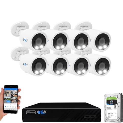 GW Security 8 Channel 12MP NVR 4K AI Face Recognition Human &...