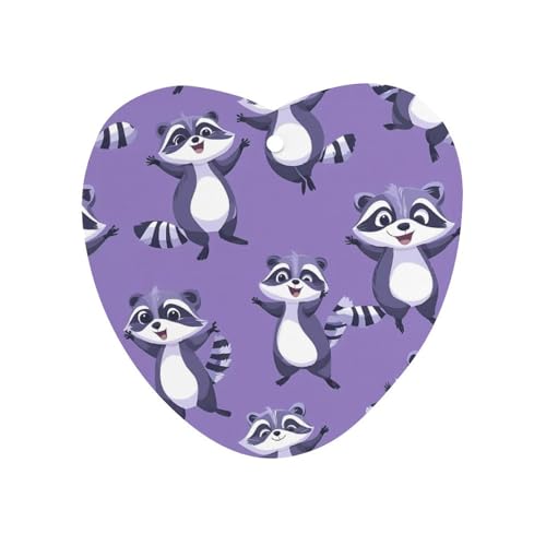 Raccoon Car Air Freshener Hanging Aromatherapy Tablets for Car Accessories Love form