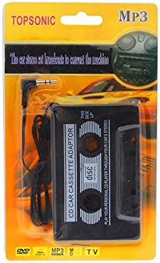 Topsonic Car Audio Tape Cassette Adapter Deck 3.5mm for Iphone Mp3 Smartphones