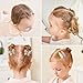 choicbaby 24pcs Toddler Hair Clips Small Knitted Snap Hair Clips Non Slip Wrapped Butterfly Hair Barrettes Accessories for Toddler Baby Girl Infant Kids