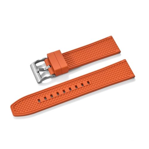 Bracelet de montre en caoutchouc FKM perforé 22mm étanche avec pompes rapides