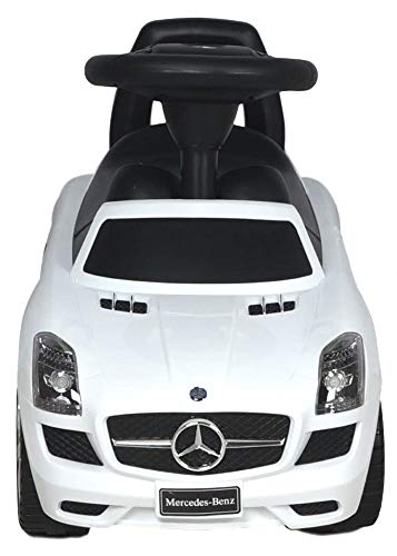 Eco Toys Mercedes SLS weiß, Rutschauto ab 1 Jahr, Rutscher, Kinderfahrzeug CLB-332 – Bild 3