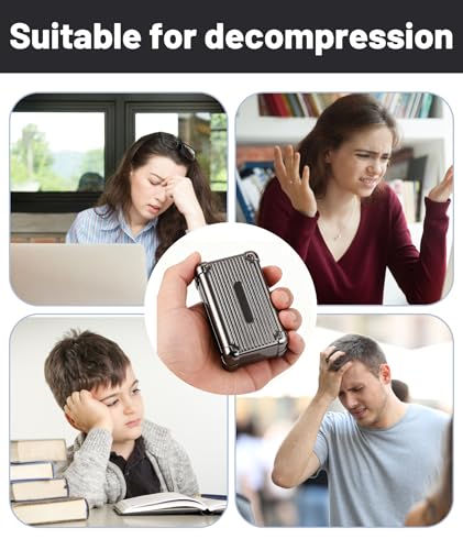 Image of Alloy Metal Black Fidget Slider for Stress and Anxiety Relief-Soap Box Style, Stress Relief Toys Adults, Unrestricted Sliding