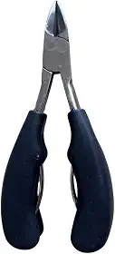 Alicate Cortador e Desencravador de Unha Pé Mão Dedão Aço Inox - COR: PRETO