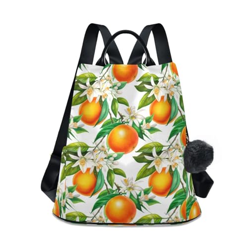 Sac à dos antivol pour femme imprimé fleuri 17L sécurisé pour la ville