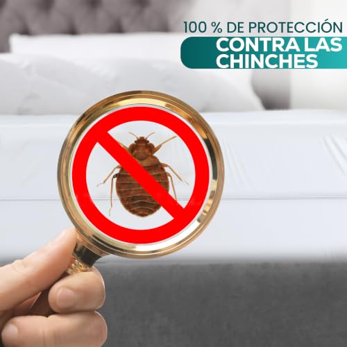 Miniatura 5 de Utopia Bedding Funda De Colchón Impermeable 90 X 200 X 20 Cm , Protector De Colchón Con Cremallera, Antiácaros Y Chinches Cubre Colchon, Blanco