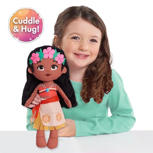 Disney Princess So Sweet Princess Moana, 12 Inch Plushie with Brown Hair, Disney Moana, Kids Toys for Ages 3 Up by Just Play by Disney Princess - Image 2