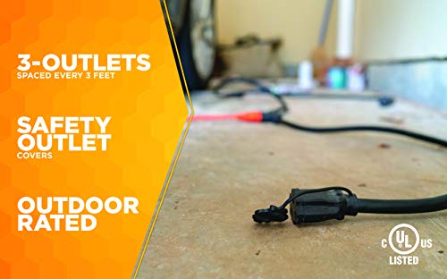 Woods 3130 Heavy Duty 3 Outlet 9-Foot Extension Cord thumb #3