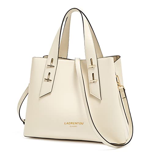 Image of LAORENTOU Women Crossbody Handbags Genuine Leather Satchel Handbags for Women Top-handle Shoulder Tote Purses
