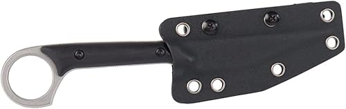 Miniatura 7 de MASALONG kni214 EDC Utility Cuchillo táctico supervivencia al aire libre Senderismo Camping Cuchillo recto delgado (blanco)