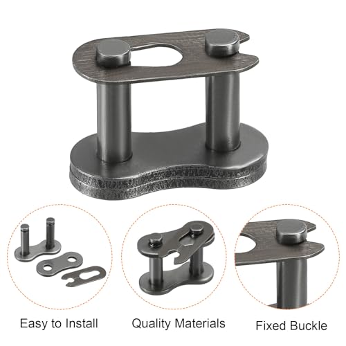 QUARKZMAN #60/12A-1 Rollenkette 5 Fuß 3/4 Pitch Kohlenstoffstahl Rollenketten mit kostenlosem Verbindungsstück für Bagger, Traktoren, 78 Glieder