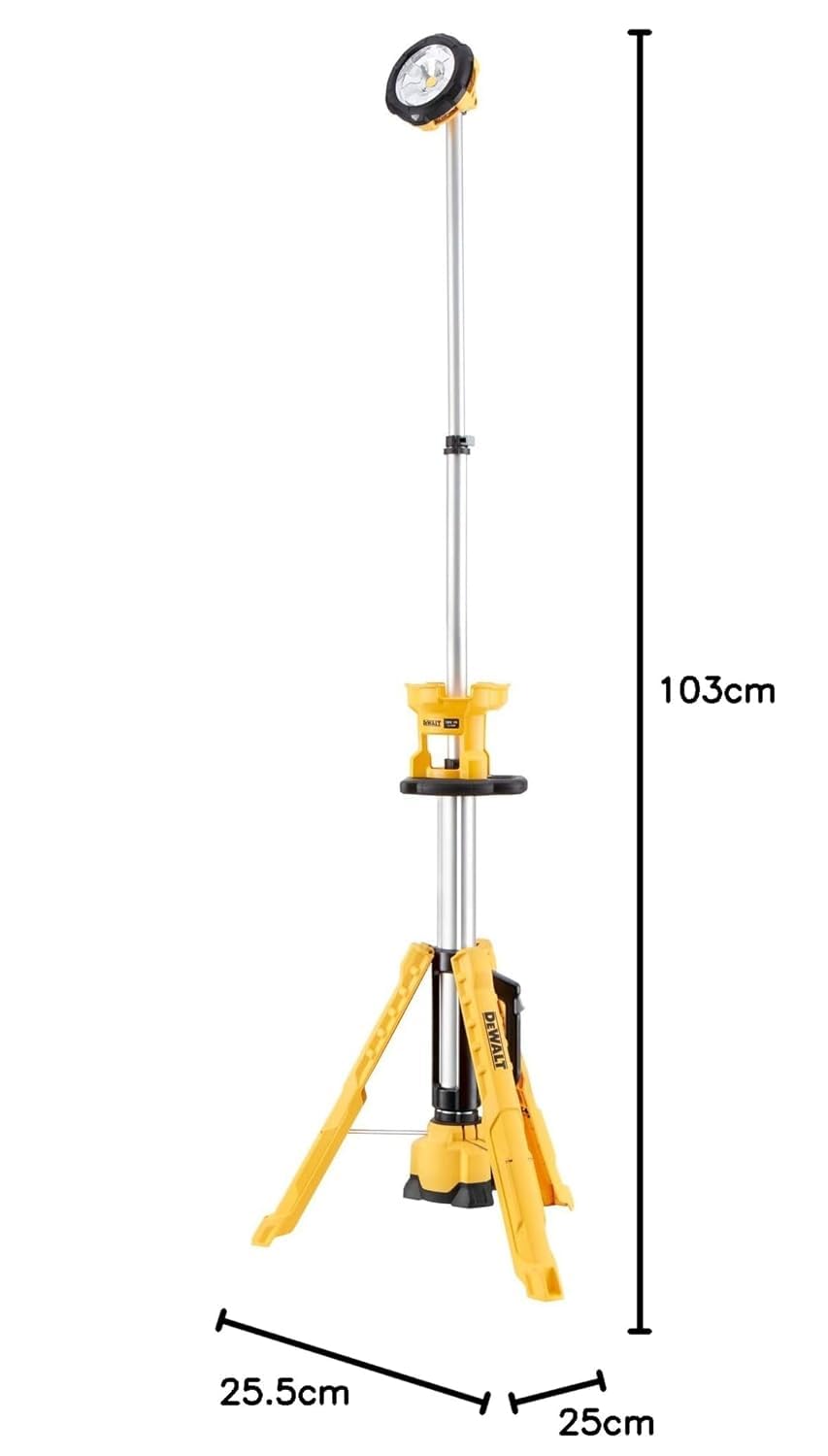 DEWALT DCL079-XJ - Foco LED con Trípode XR 18V sin cargador/batería