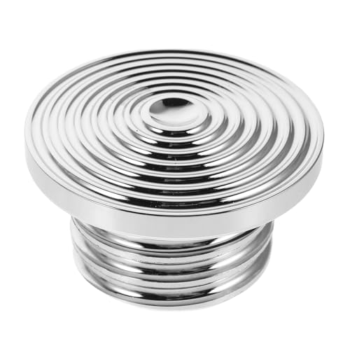Tapa del tanque de combustible para Harley UKCOCO, aleación aluminio CNC plateada
