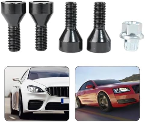 Wheel Stud for Mini for Countryman for F60 2016-2023 Cars Wheel Locking Bolts M14x 1.25 M12x1.5 Steel Wheel Lug Wheel Nuts 36136776076 5PCS