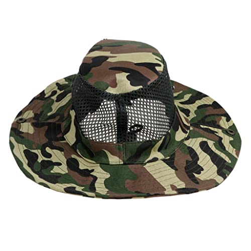 NC Chapéu de Sol Ao Ar Livre Aba Larga Balde Chapéu Da Moda Pesca Caça Escalada Unissex - C