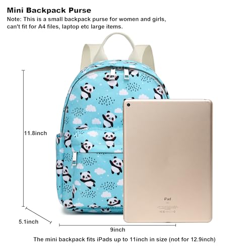 Image of Panda Mini Backpack Women Girls, Small Backpack Purse for Adults Teens Kids School Travel