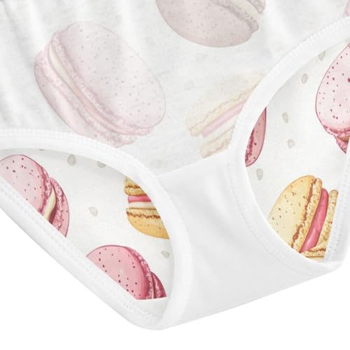 ZZKKO Cute Macaron Girls Underwear Toddler Panties for Girls Comfort Brief Size 8Y4