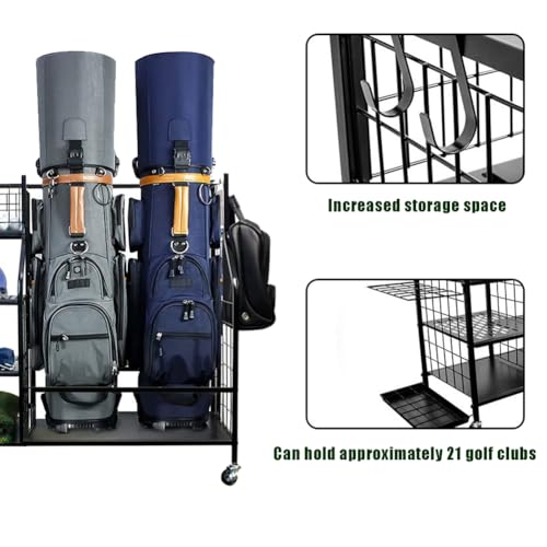 Rangement sac de golf extra large avec étagères modulaires - 7