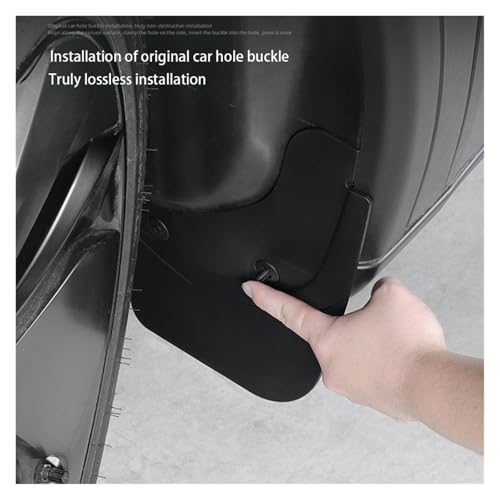 Guardabarros para coche contra salpicaduras Para Tesla para el modelo Y Juniper 2025 5