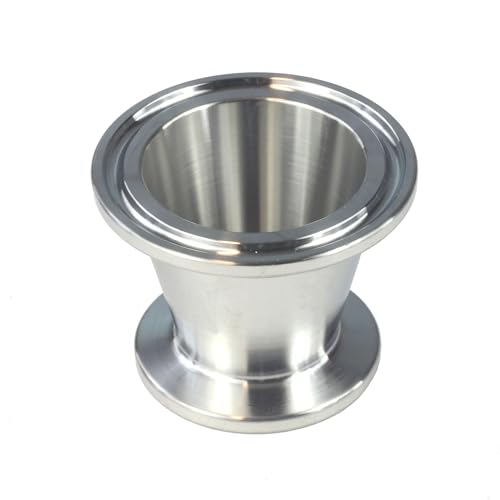Image of HFS(R) 1.5'' Tri Clamp to KF25 Adapter, Flange to Tri Clamp Adapter Stainless Steel 304