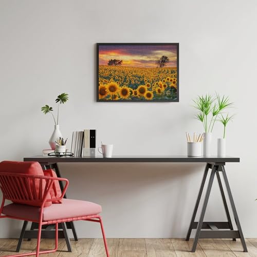 Rompecabezas Personalizado con Foto, 300 Piezas Horizontal, Girasoles miniatura 5