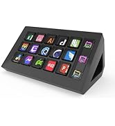 LCD Custom Keyboard for Stream Deck, 15 Macro Keys Professional Studio Controller, Software Visua...
